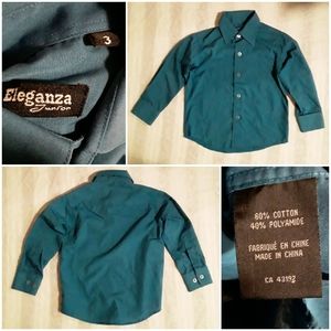 Eleganza Boys(3) Dress/Casual Longsleeve Shirt